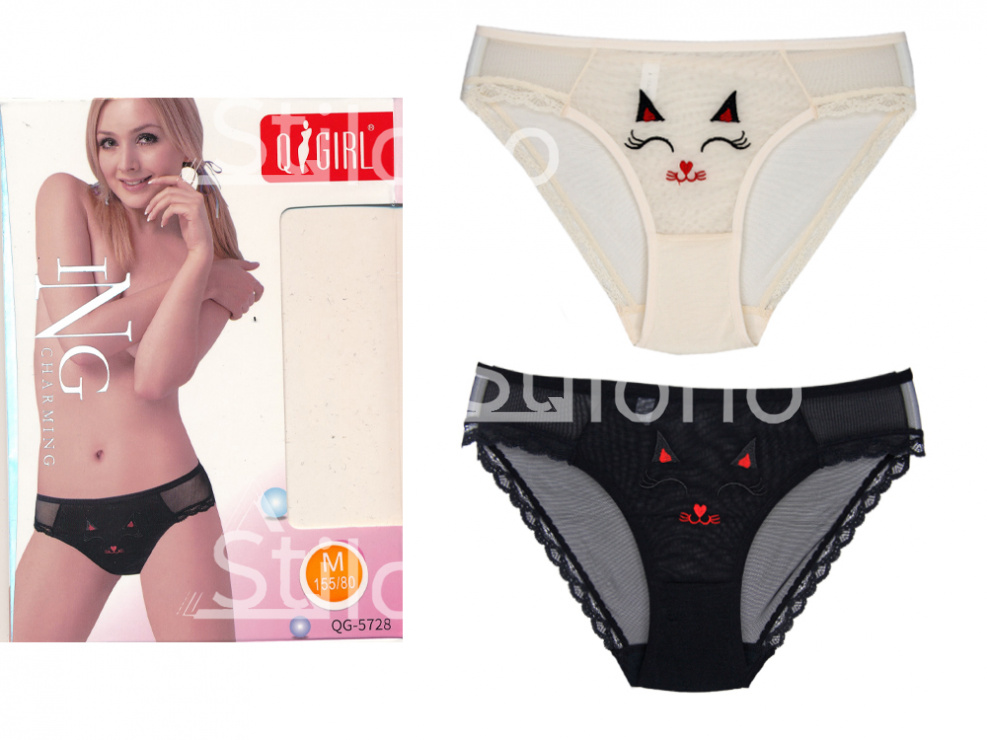 Трусы женские с вышивкой Q'GIRL 5728 QG